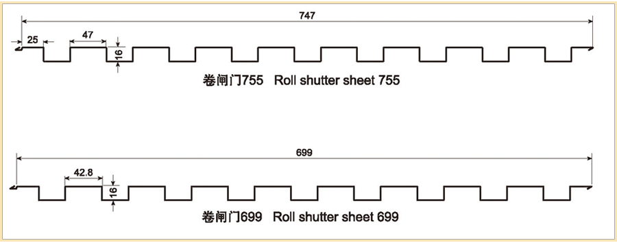 Roll shutter sheet 