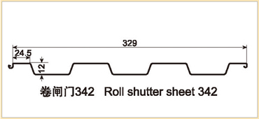 Roll shutter sheet 342