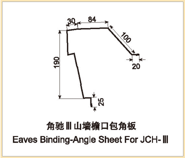 Eaves Binding-Angle Sheet For JCH-III