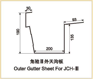 Outer Gutter Sheet For JCH-III